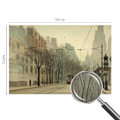 Carta da parati 3D Simmetria urbana