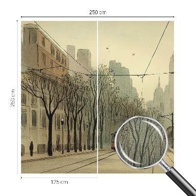 Carta da parati 3D Simmetria urbana