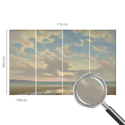 Fotomurale effetto 3D Una spiaggia tranquilla