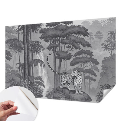 Carta da parati cameretta giungla tropicale