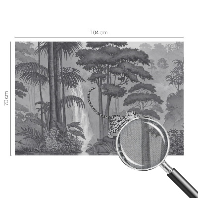 Carta da parati cameretta giungla tropicale