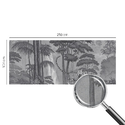 Carta da parati cameretta giungla tropicale