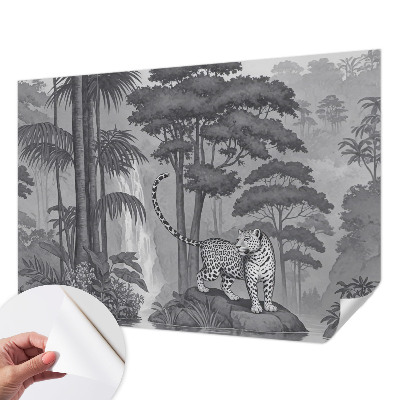 Carta da parati cameretta giungla tropicale