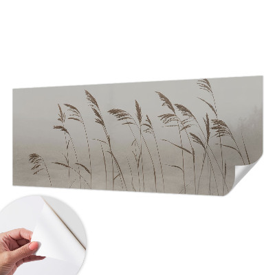 Carta da parati adesiva Erba nella nebbia