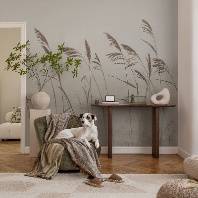 Carta da parati adesiva Erba nella nebbia