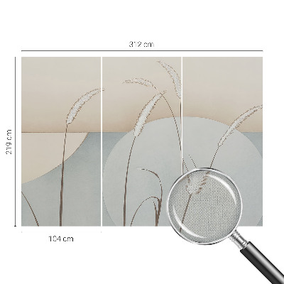 Fotomurale effetto 3D Erbe delicate