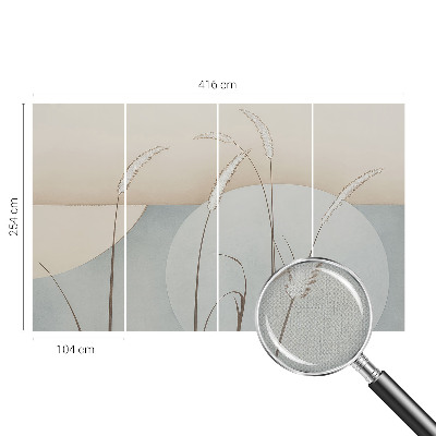 Fotomurale effetto 3D Erbe delicate