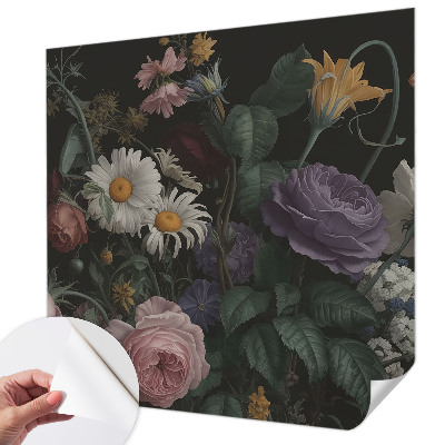 Carta da parati effetto profondità Eleganza floreale