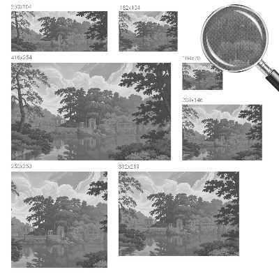 Carta da parati cameretta Paesaggio naturale