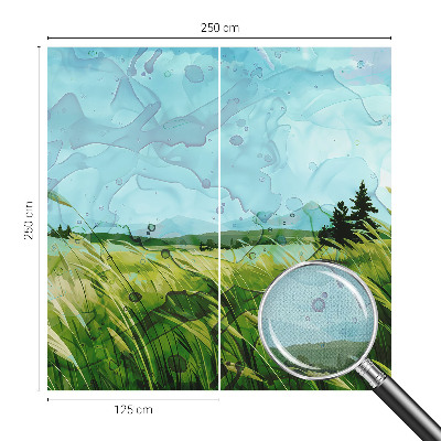 Carta da parati adesiva Paesaggi verdi