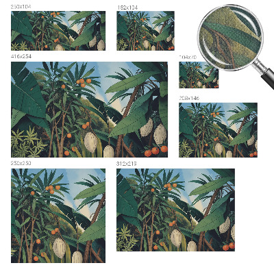 Fotomurale effetto 3D giungla tropicale
