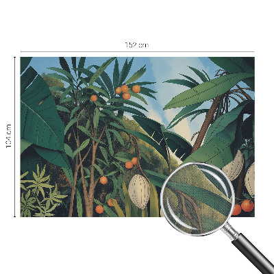 Fotomurale effetto 3D giungla tropicale