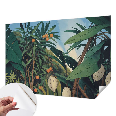 Fotomurale effetto 3D giungla tropicale