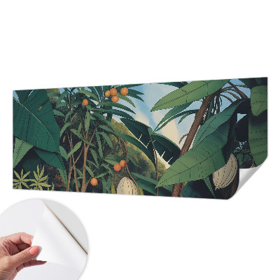 Fotomurale effetto 3D giungla tropicale
