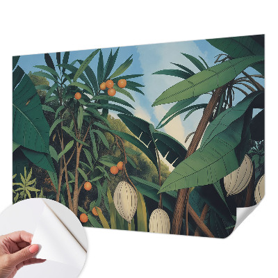 Fotomurale effetto 3D giungla tropicale