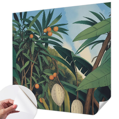 Fotomurale effetto 3D giungla tropicale