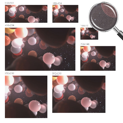 Carta da parati 3D Sfere spaziali