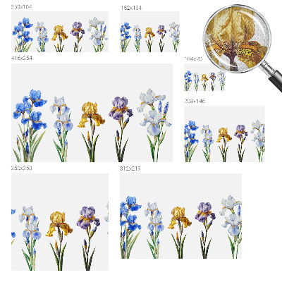 Fotomurale 3D Fiori di iris