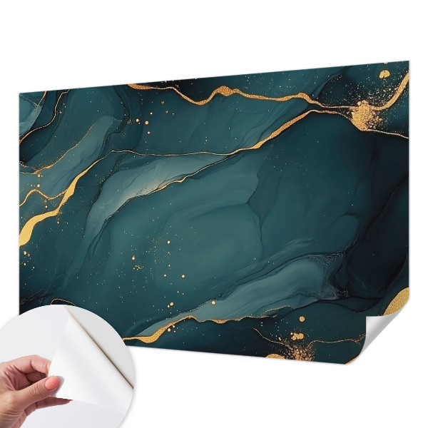 Carta da parati panoramica effetto 3D Astrazione blu scuro