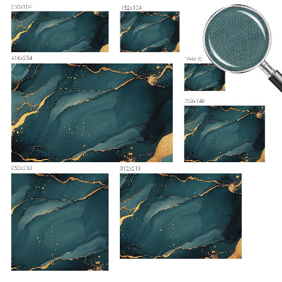 Carta da parati panoramica effetto 3D Astrazione blu scuro