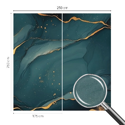 Carta da parati panoramica effetto 3D Astrazione blu scuro