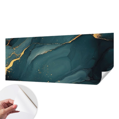 Carta da parati panoramica effetto 3D Astrazione blu scuro