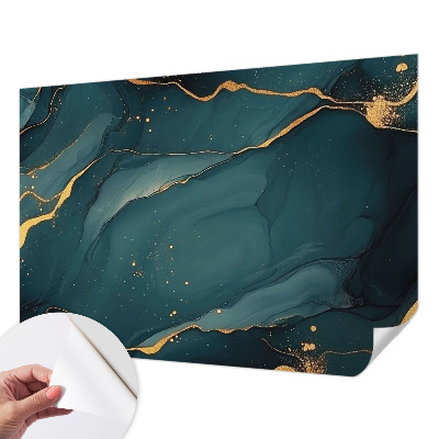 Carta da parati panoramica effetto 3D Astrazione blu scuro