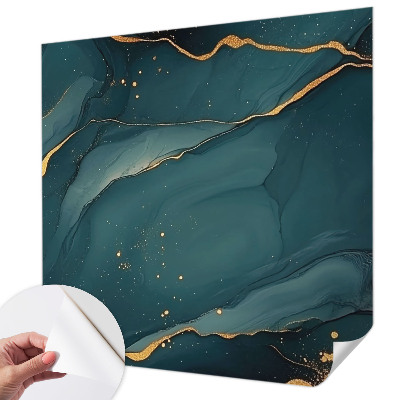 Carta da parati panoramica effetto 3D Astrazione blu scuro