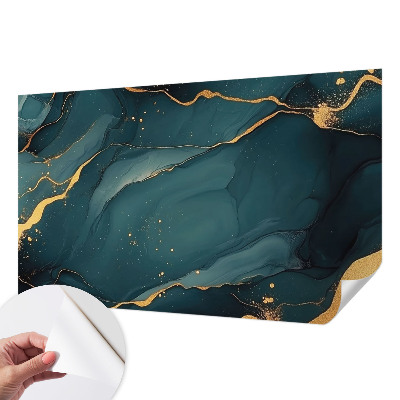 Carta da parati panoramica effetto 3D Astrazione blu scuro