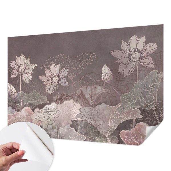 Carta da parati effetto profondità Botanica pacifica