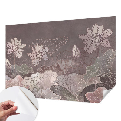 Carta da parati effetto profondità Botanica pacifica