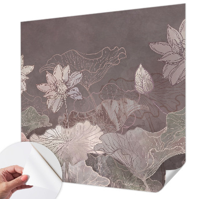Carta da parati effetto profondità Botanica pacifica