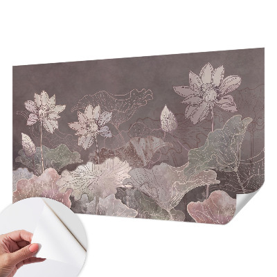 Carta da parati effetto profondità Botanica pacifica