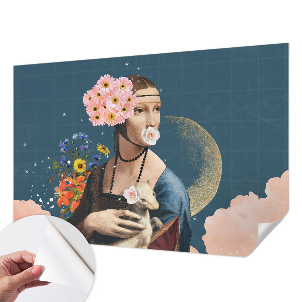 Carta da parati cameretta Eleganza floreale