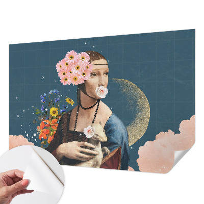 Carta da parati cameretta Eleganza floreale