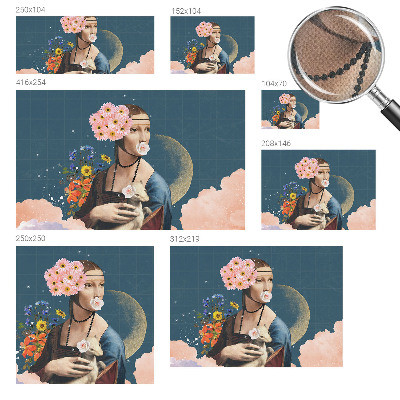 Carta da parati cameretta Eleganza floreale