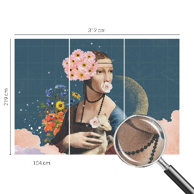 Carta da parati cameretta Eleganza floreale