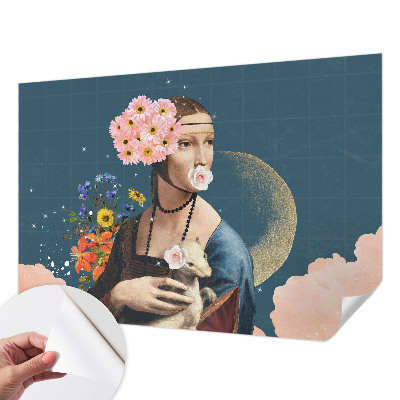 Carta da parati cameretta Eleganza floreale