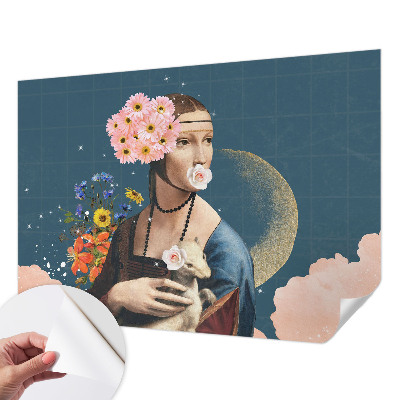 Carta da parati cameretta Eleganza floreale