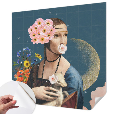 Carta da parati cameretta Eleganza floreale