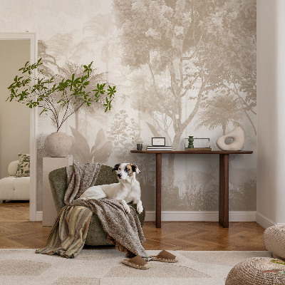 Carta da parati panoramica effetto 3D Paesaggio tropicale