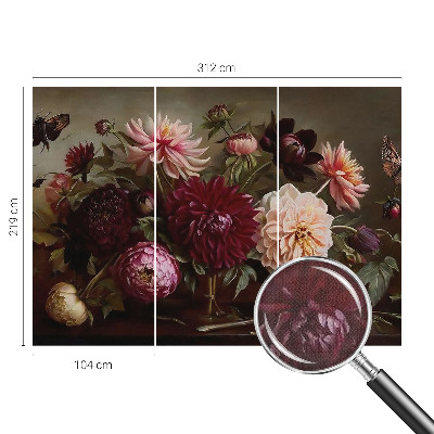 Fotomurale effetto 3D Maestosità floreale