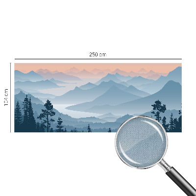 Fotomurale 3D panorama montano
