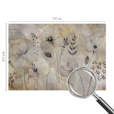 Carta da parati per cameretta Fiori delicati