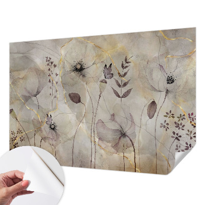 Carta da parati per cameretta Fiori delicati