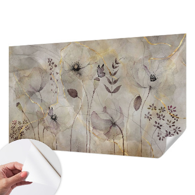 Carta da parati per cameretta Fiori delicati