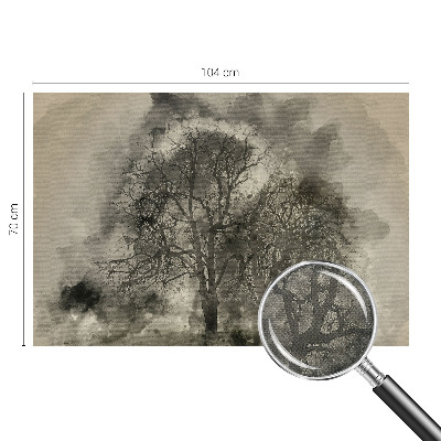 Carta da parati panoramica effetto 3D Alberi misteriosi