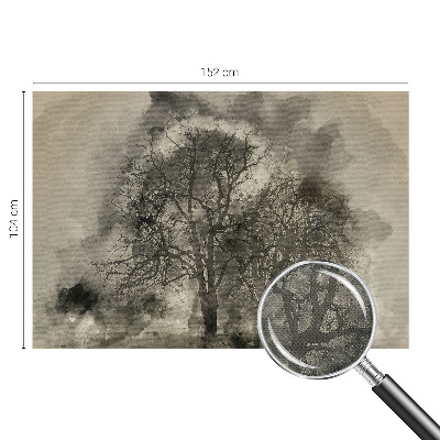 Carta da parati panoramica effetto 3D Alberi misteriosi