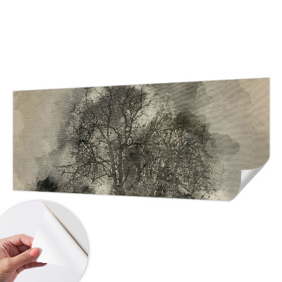 Carta da parati panoramica effetto 3D Alberi misteriosi