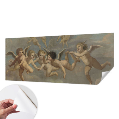Carta da parati effetto profondità Figure angeliche